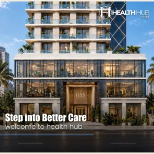 H&S Health Hub building entrance