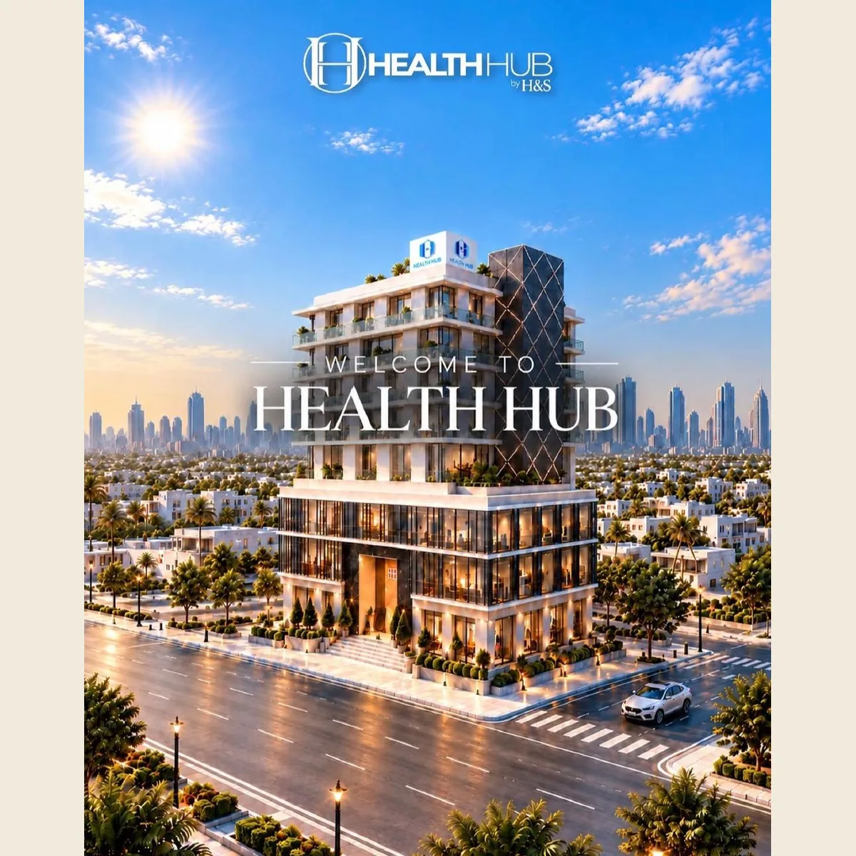 Home H&S Health Hub building on a sunny day