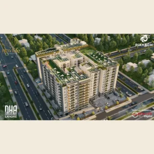 Aerial view of New Life Residencia, DHA Lahore
