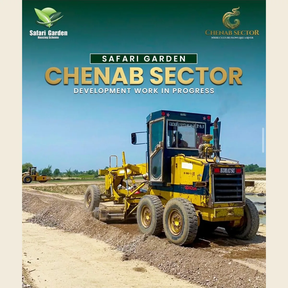 Projects Development work in progress at Safari Garden Chenab Sector
